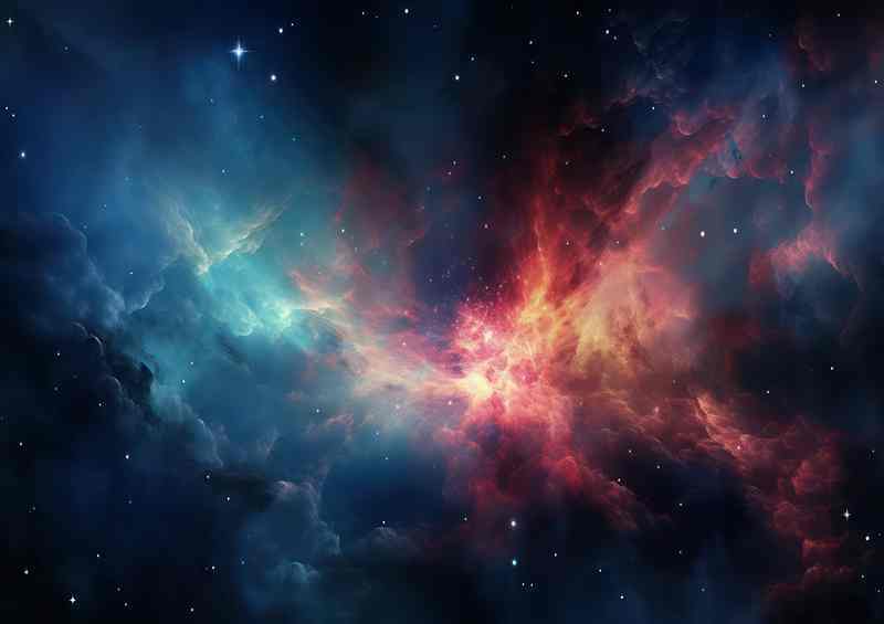 The Orion Nebula Its light and stars | Metal Poster