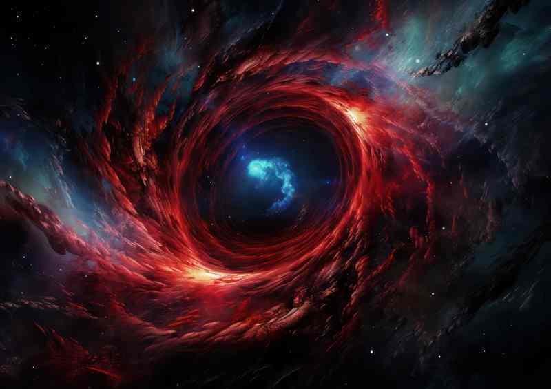 The Ring Nebula In Outer Space Amazing Colours | Metal Poster