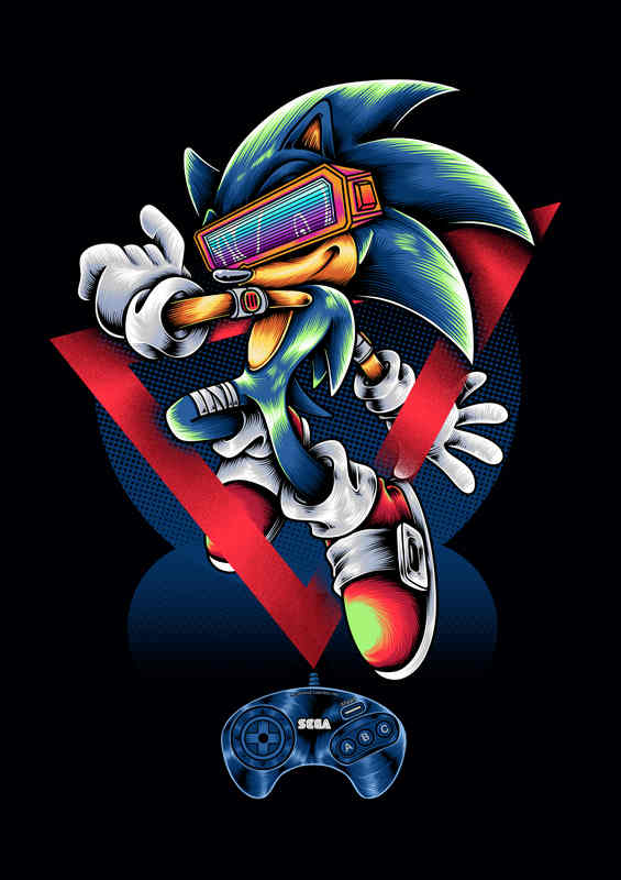 Sonic Metal Poster