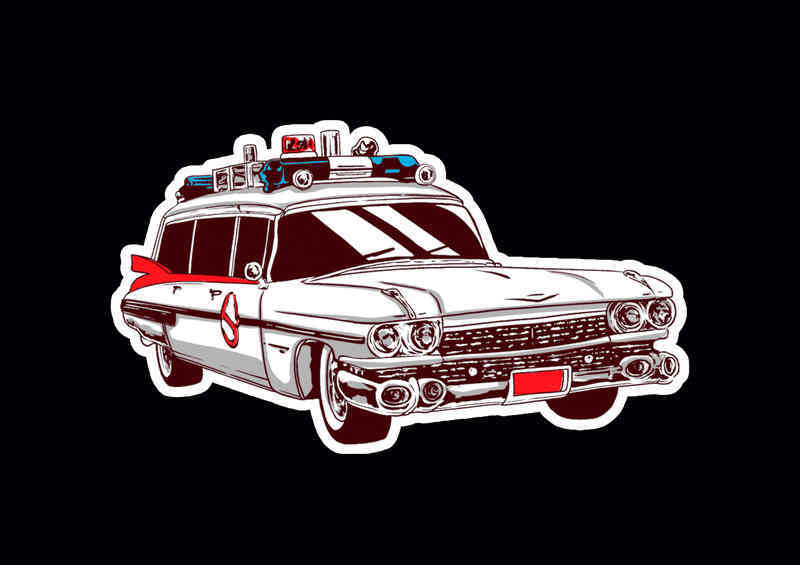 Childhood Cars Ghostbusters | Metal Poster