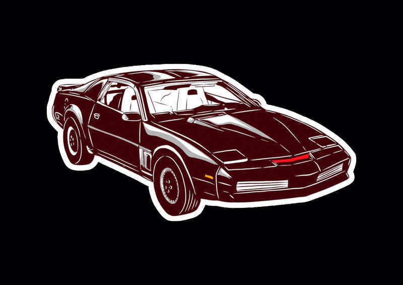 Childhood Cars Knightrider Metal Poster