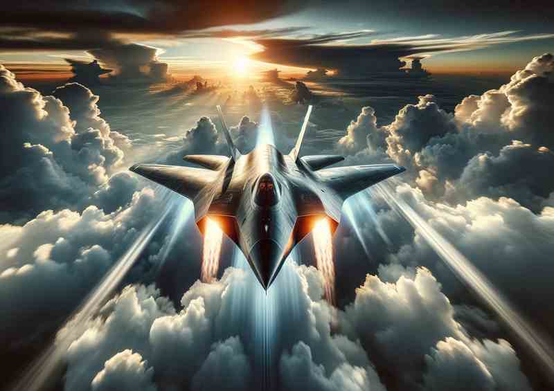 Stealth Fighter Metal Wall Art