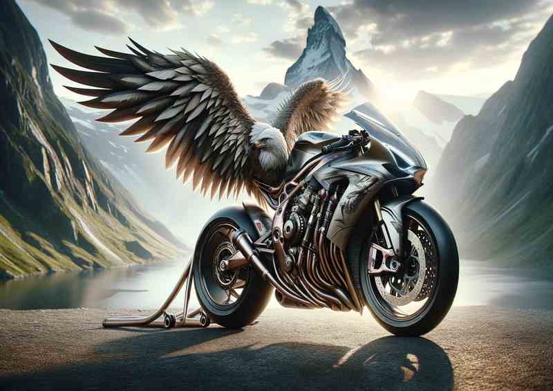 Eagle Inspired Superbike Aerodynamic Style | Metal Poster