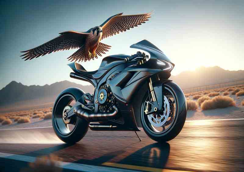 Falcon Inspired Superbike Dynamic Design | Metal Poster