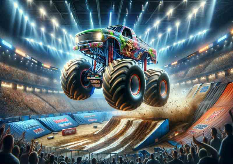 Arena Monster Truck Spectacular Showdown | Metal Poster