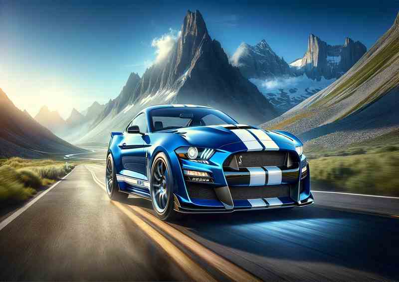 Shelby Performance and Elegance muscle Car | Metal Poster