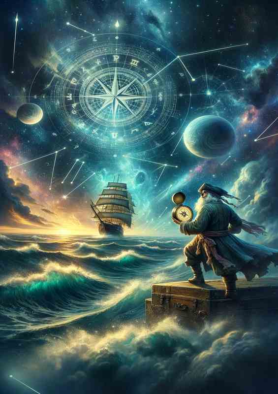 Eternal Guardian Timeless Sea Navigator | Metal Poster