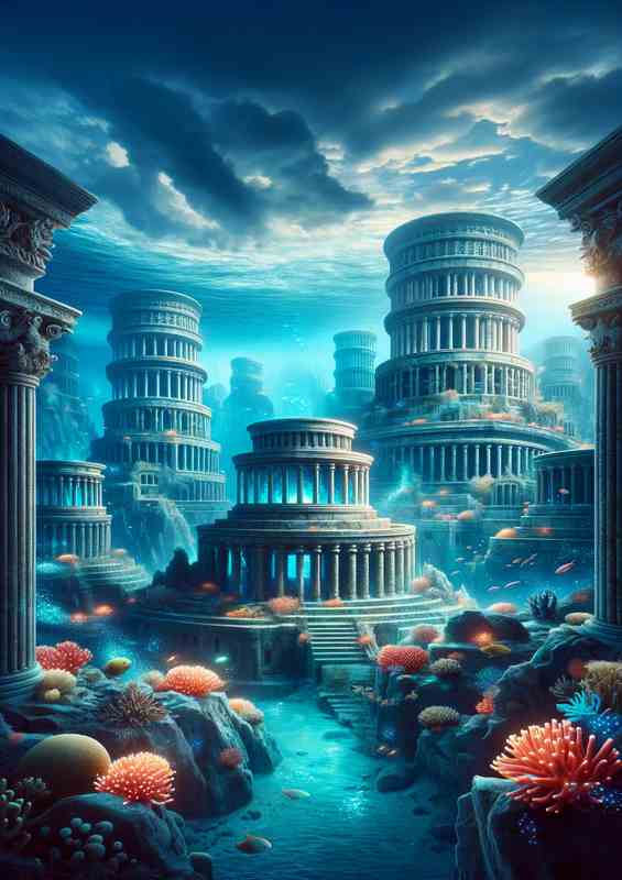 Forgotten Atlantis Reimagined | Metal Poster