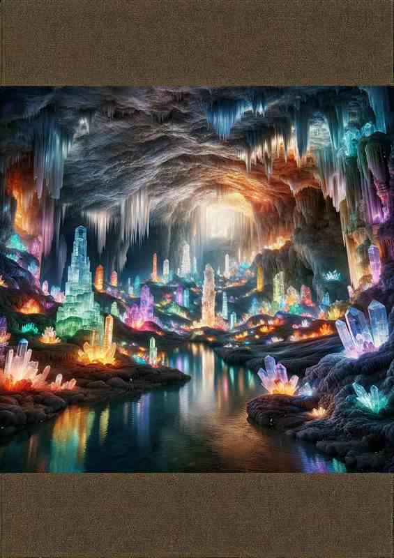 Crystal Cave of Wonders vast | Metal Poster
