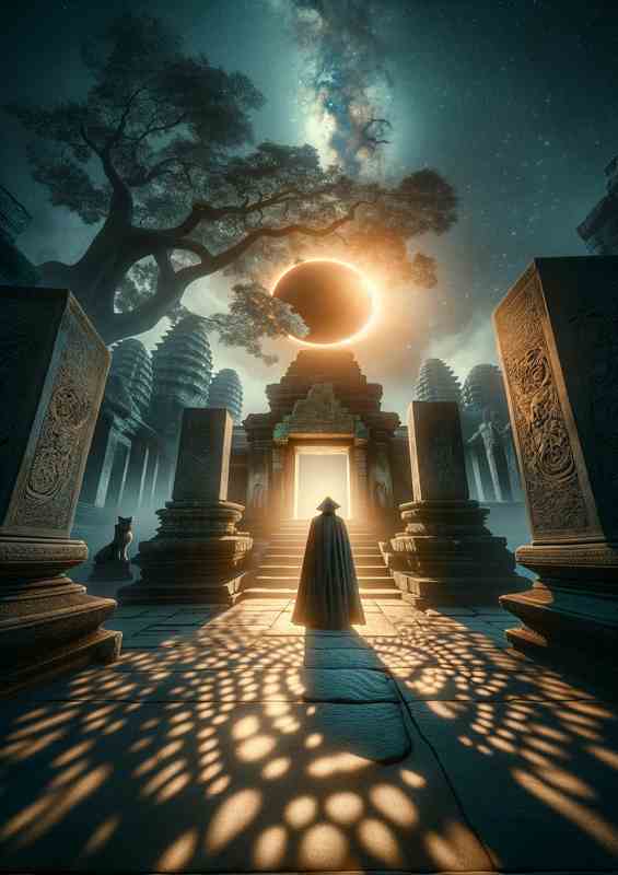 Eclipse Watcher Temple of Shadows | Metal Poster