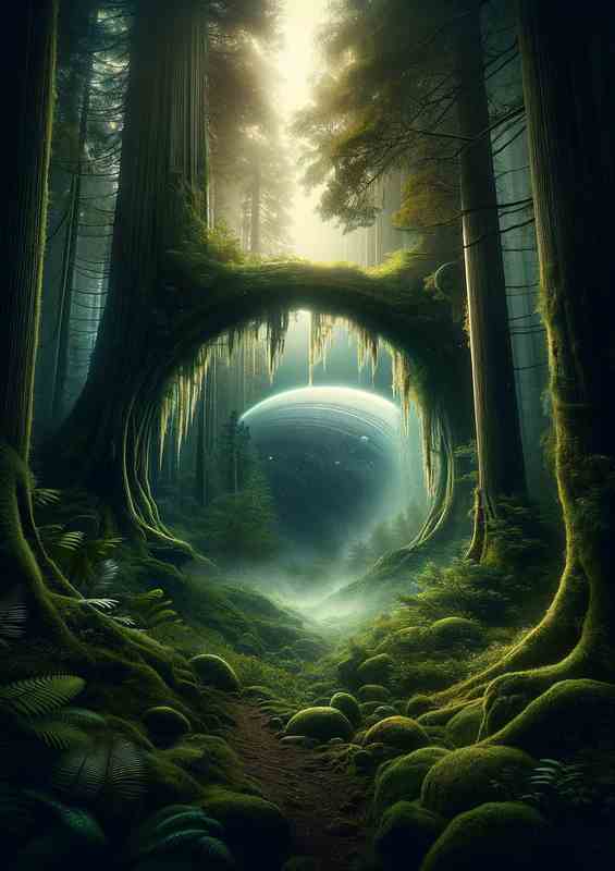 Ancient Forest Gateway | Metal Poster