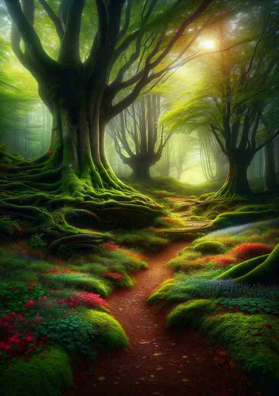 Wilderness Mystical Forest Landscape | Metal Poster