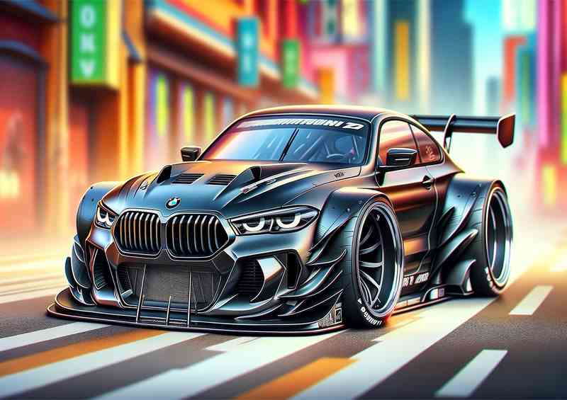 Extreme Ride BMW Street Racer | Metal Poster