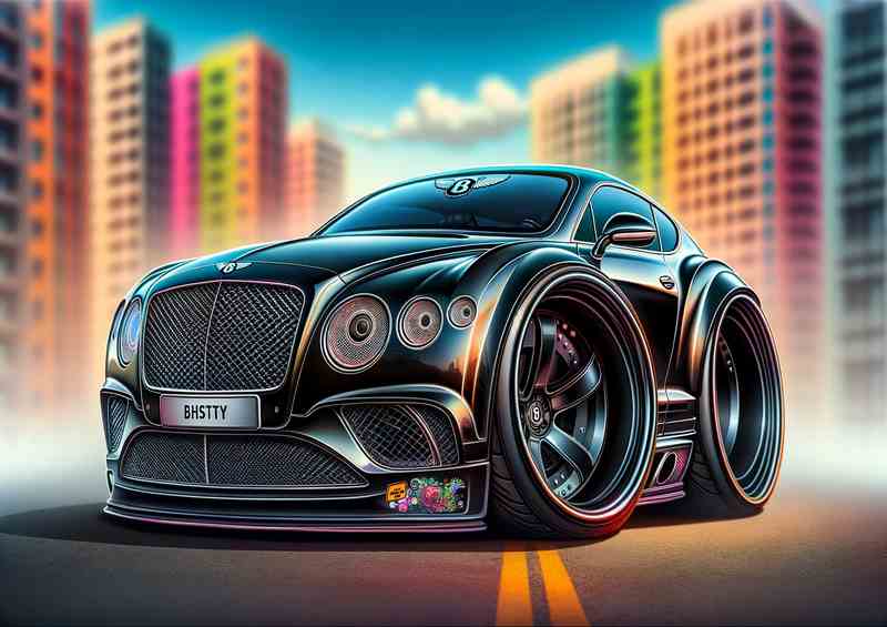 Bentley GT Lux Car Metal Poster
