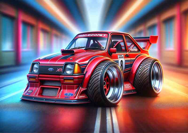 Ford XR3 Extreme Racer Metal Poster