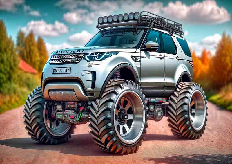 Land Rover Discovery ExaggerateTerrainPoster