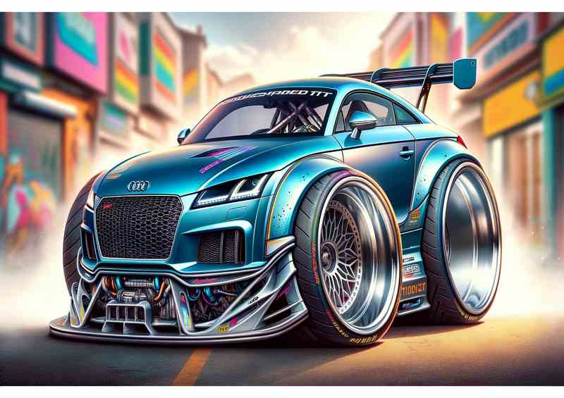 Audi TT ExagRace Metal Poster