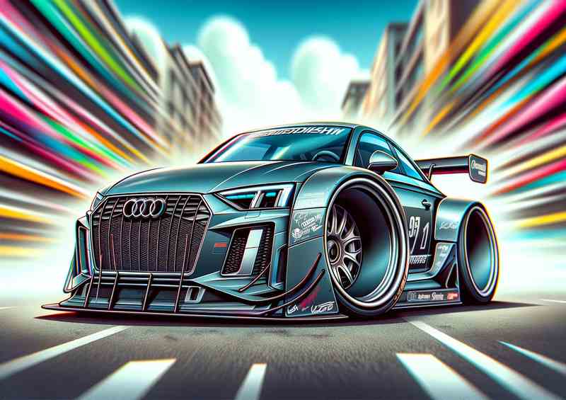 Audi Hyper Racer Metal Poster