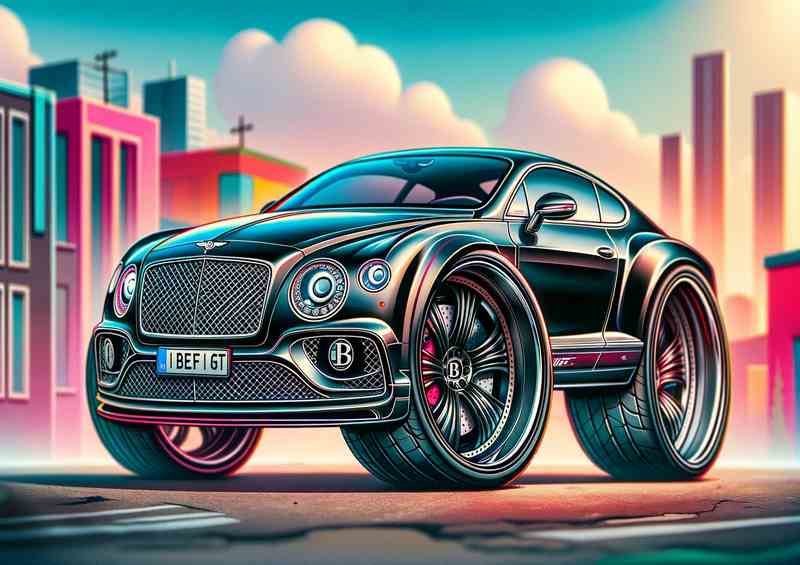 Bentley GT Extreme Metal Poster