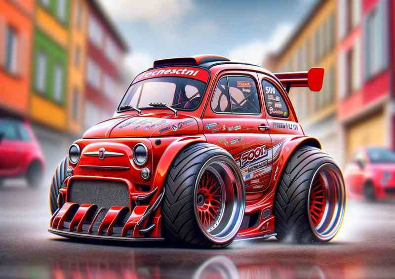 Fiat Xtreme Street Racer Metal Poster