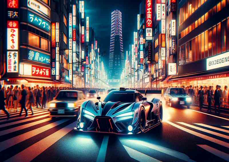 Tokyo Night | High Perf. Racing | Metal Poster