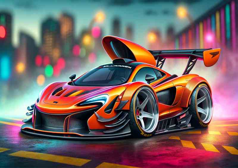 McLaren Street Racer: ExagRace - Metal Poster
