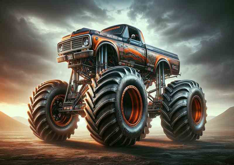 Monster Truck Showcase Metal Poster