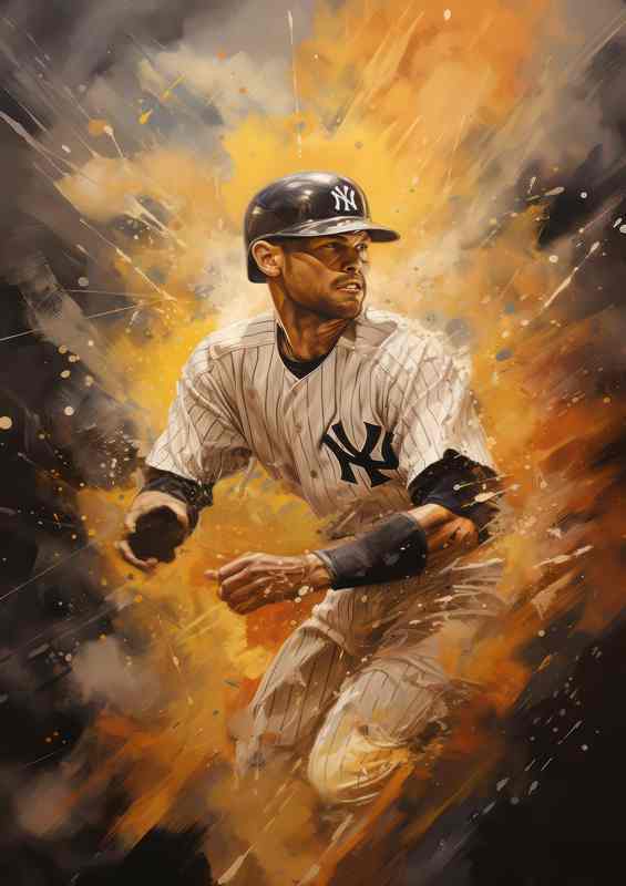 The new york yankees baseball player | Metal Poster