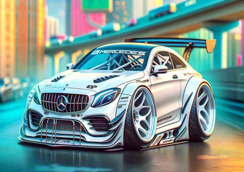 Mercedes RaceStar - Extreme Metal Poster