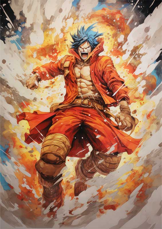 One piece on the attack | Metal Poster
