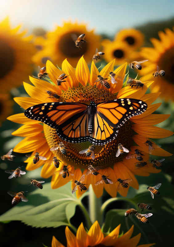Monarch Butter. Orange & Black Wings | M Poster