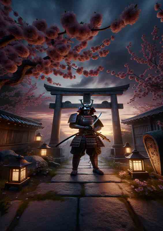 Twilight Samurai Shrine Poster