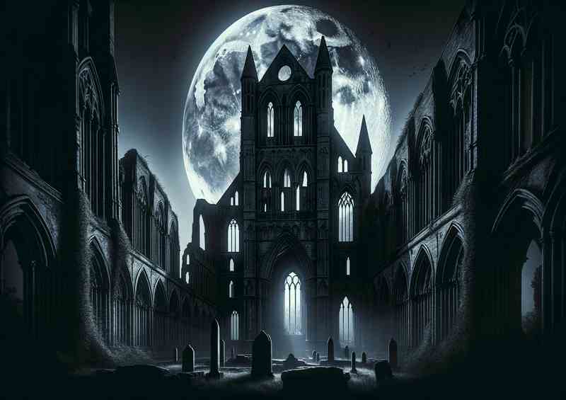 Midnight Abbey The gothic architecture | Metal Poster