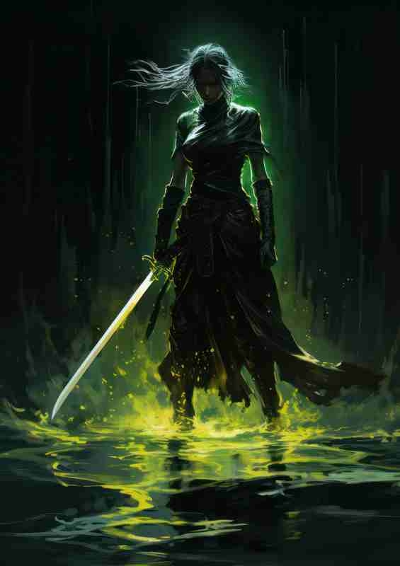 khaleesi in dark waiting | Metal Poster