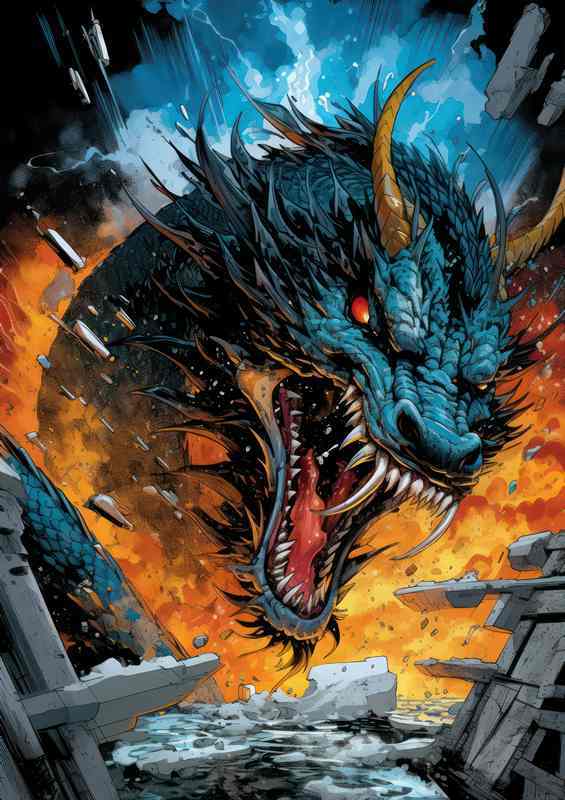 Cosmic Reverberations Dragons Awakening | Metal Poster
