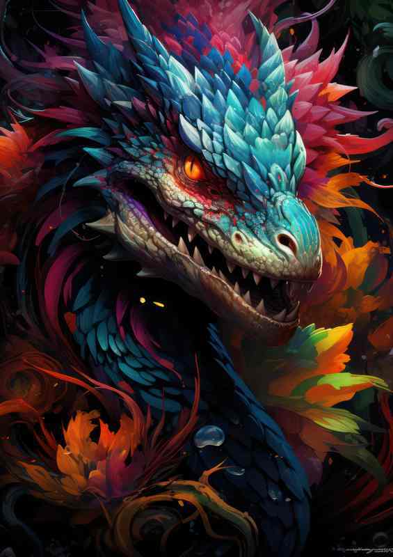 Dragon Transform Metal Poster