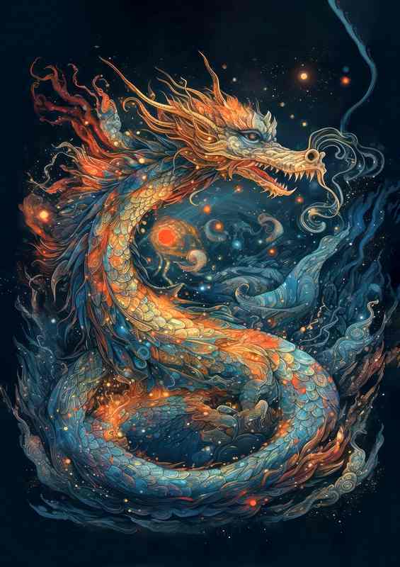 Echoes from the Dragonscale Tapestry | Metal Poster