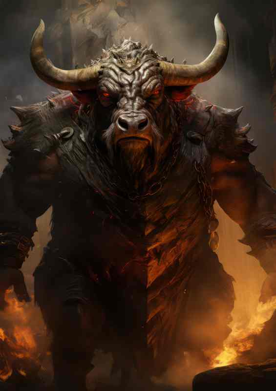 Exploring the Different Breeds of Fictional bulls | Metal Poster