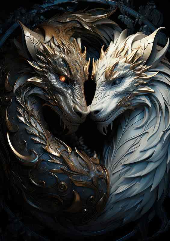 Fierce Dragons | Metal Poster