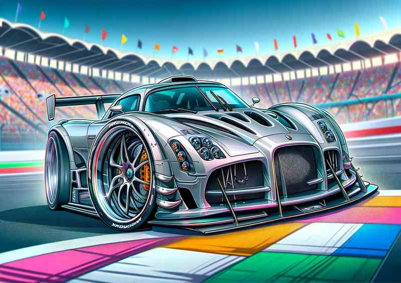 Noble M12 M400 style extremely exaggerated features | Metal Poster