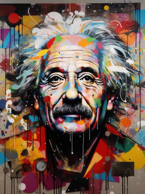 Albert Einstein all about the maths | Metal Poster