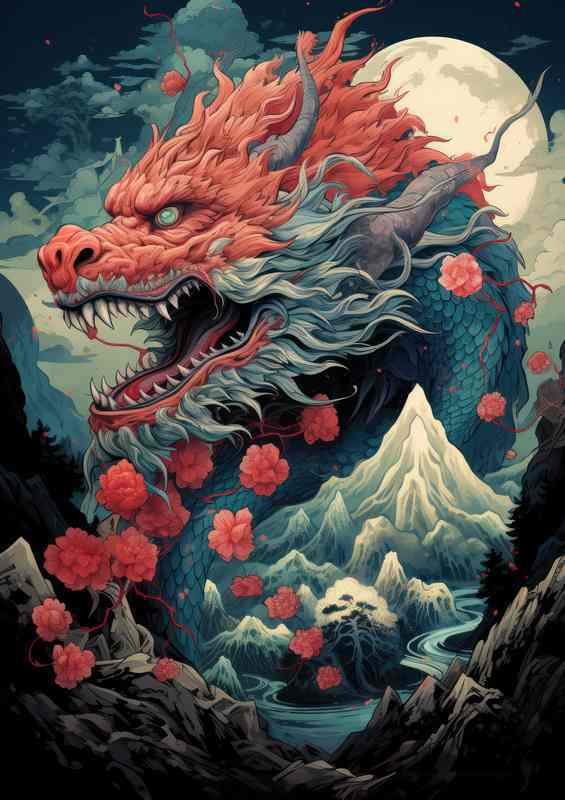 Japanese The Immortal Appeal of Dragon Tales | Metal Poster