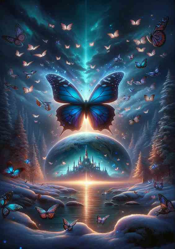 Twilight Butterfly Canvas