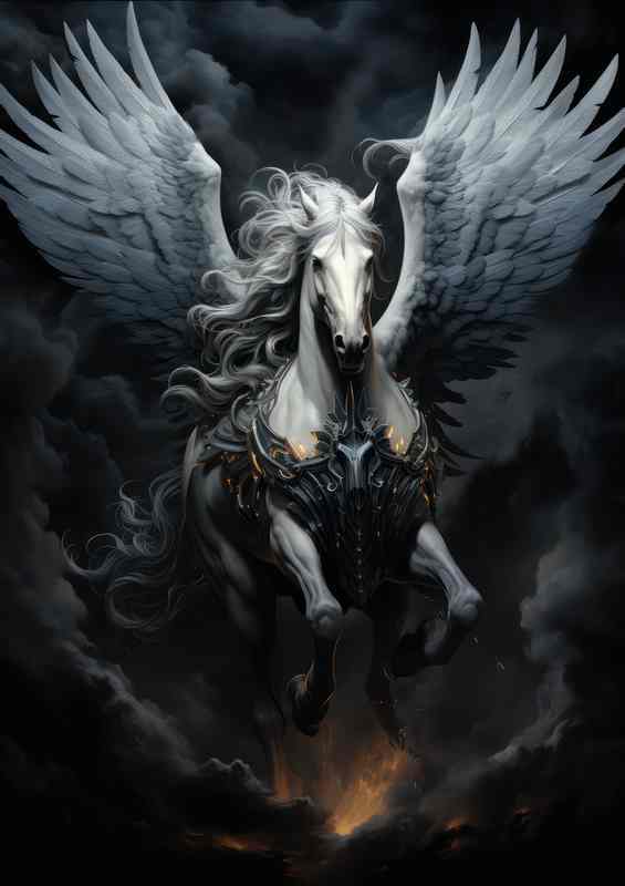 Pegasus From Greek Mythology | Metal Poster