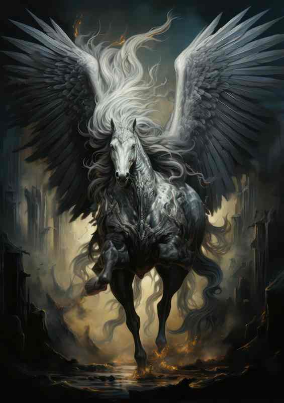 Pegasus More than Just a Mythical Horse | Metal Poster