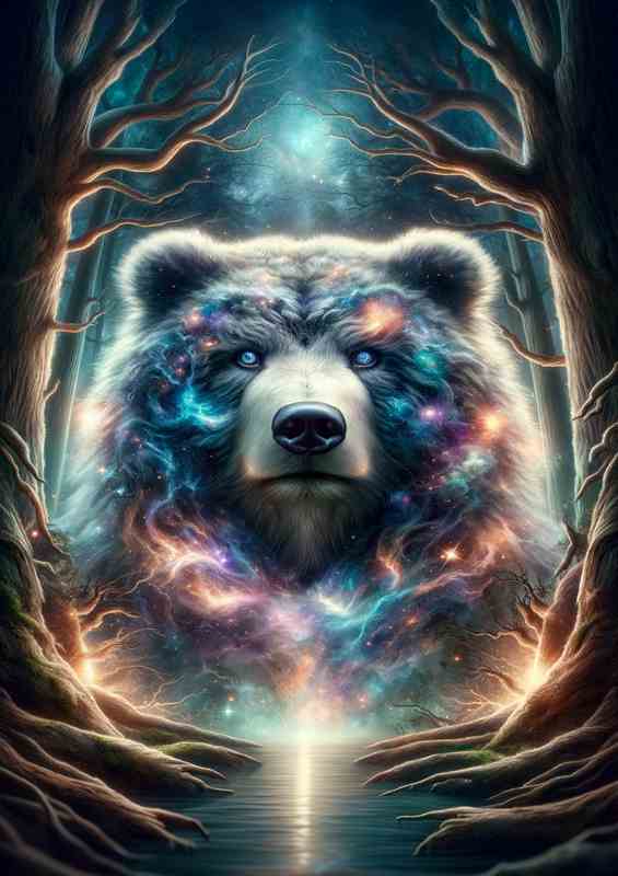 Celest. Bear Spirit | Metal Poster: Forest Fantasy