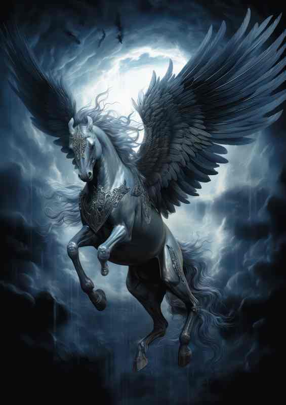 The Flight of Pegasus Mythical or Metaphorical | Metal Poster
