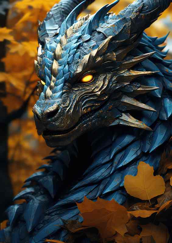 The Mystery and Allure of Eastern Dragons | Metal Poster