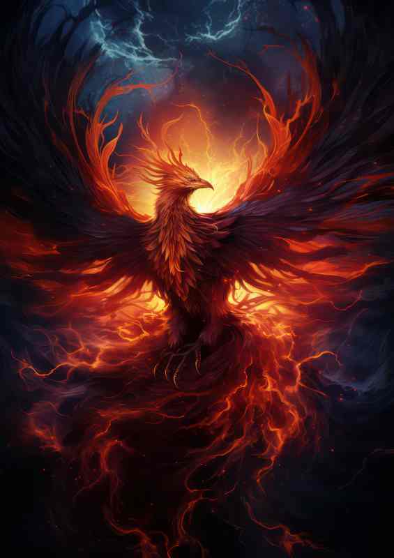The phoenix The Intersection of Sky and Myth | Metal Poster
