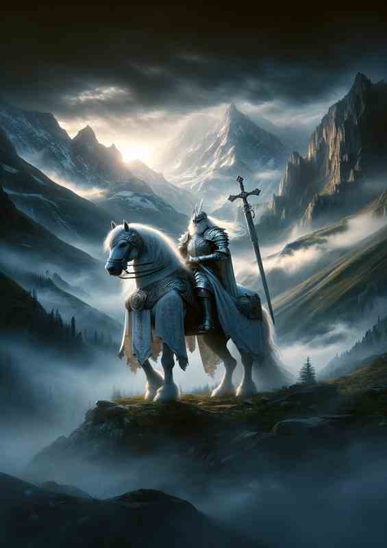 Mystic Knight Mountain Mist Encounter | Metal Poster